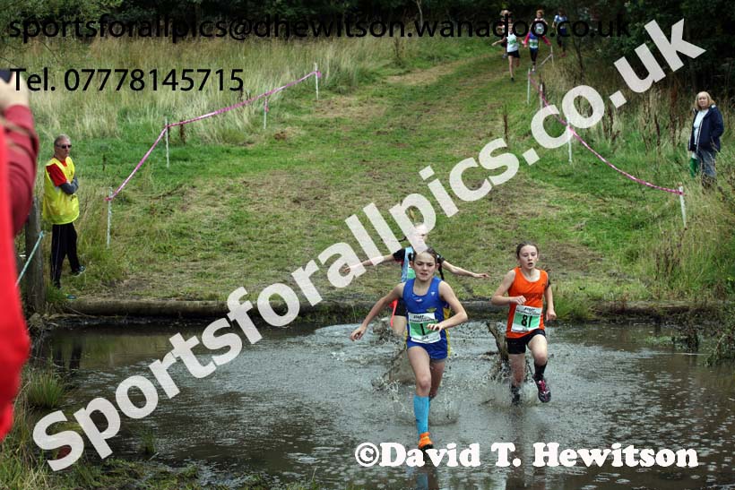 Girls under-11s, Start Fitness North Eastern Harrier League, Tanfield, County Durham. Photo: David T. Hewitson/Sports for All Pics